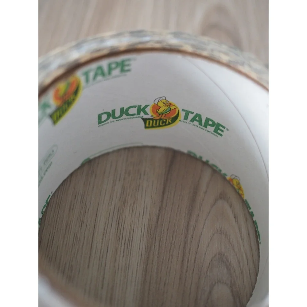 New Duck Brand Geometric Concentric Circles Black White Duct Tape Mod Craft